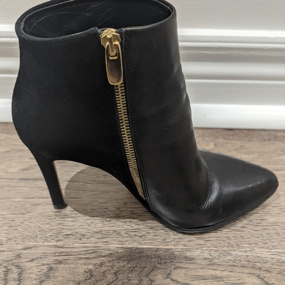 Club Monaco Leather Suede Ankle Booties - Picture 3 of 6